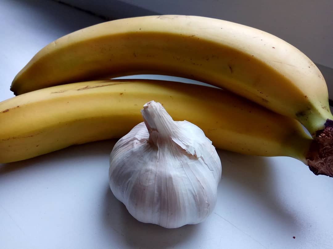 чеснок и банан - крепкие сосуды
